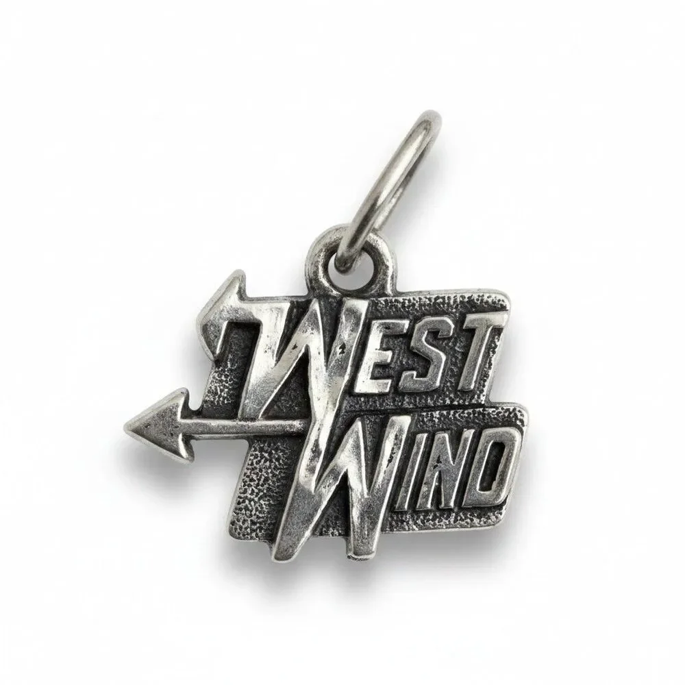 West Wind, Royce New York Silver Tone Pendant Charm